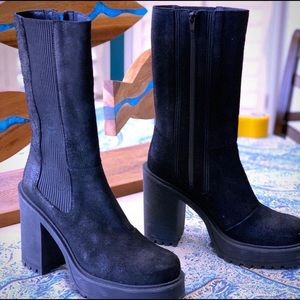 black velvet boots